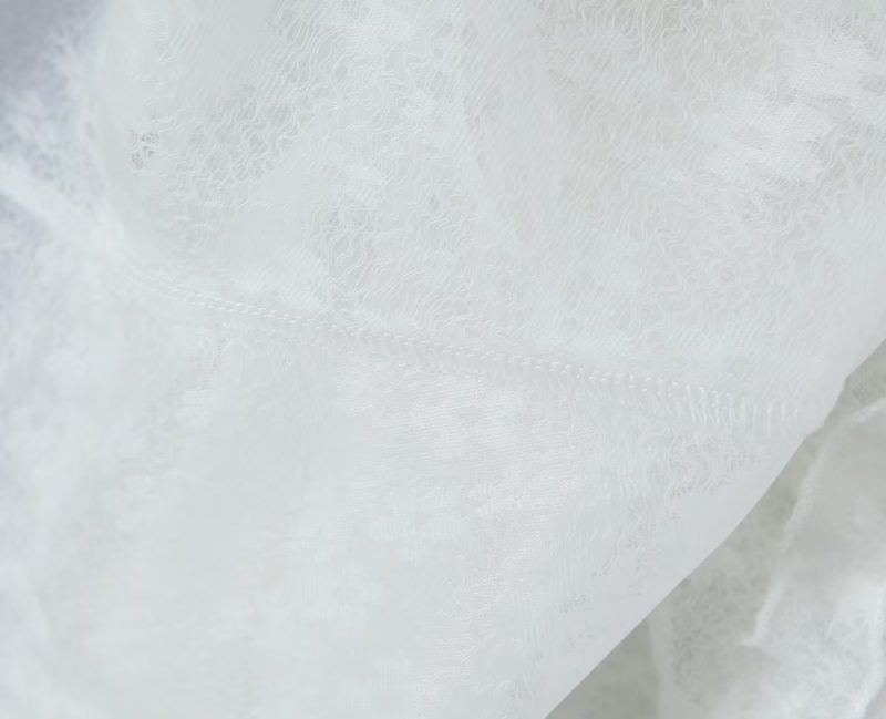 Halter Lace up Square Collar Puff Sleeve Dress Sexy Waist Controlled Slim Fit Wooden Ear Women - Image 7