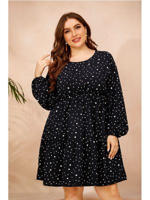 Plus Size Spring Autumn Western Casual Home Loose Women Wear Weight-Catcher