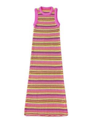 Women Striped Knitted Dress