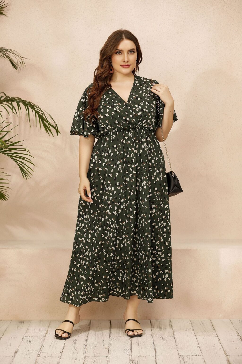 Plus Size Women Clothing Loose Print Is Fashion Dress