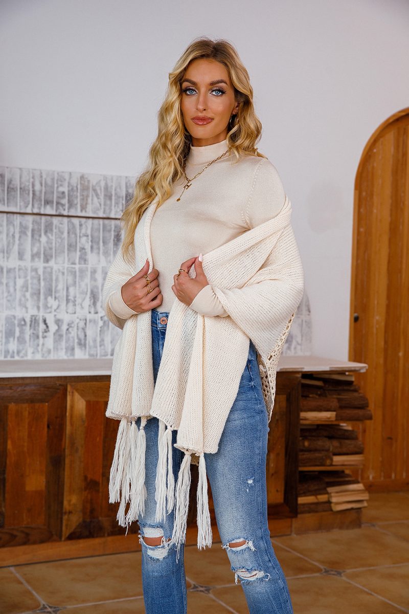 Cardigan Sunscreen Shawl Holiday Travel Tassel Sexy All-Matching Shawl - Image 4