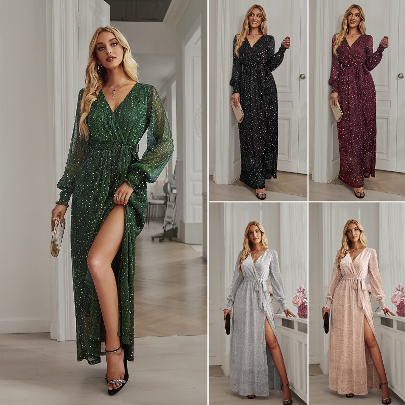 Mid Length Dress Light Dress High Sense Party Dress - Image 5