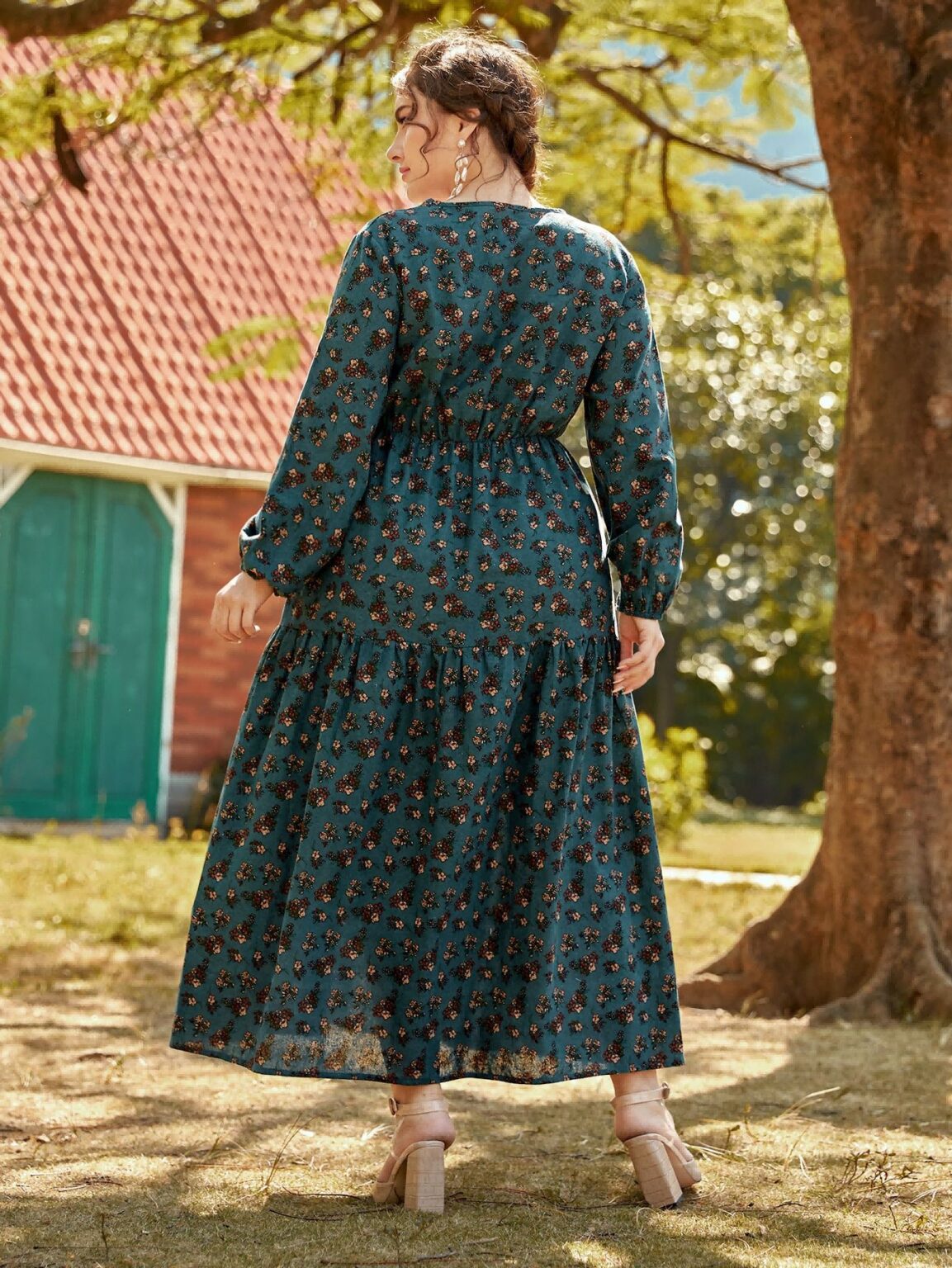 Plus Size Printed Loose Dress Popular Women Clothing - Image 4