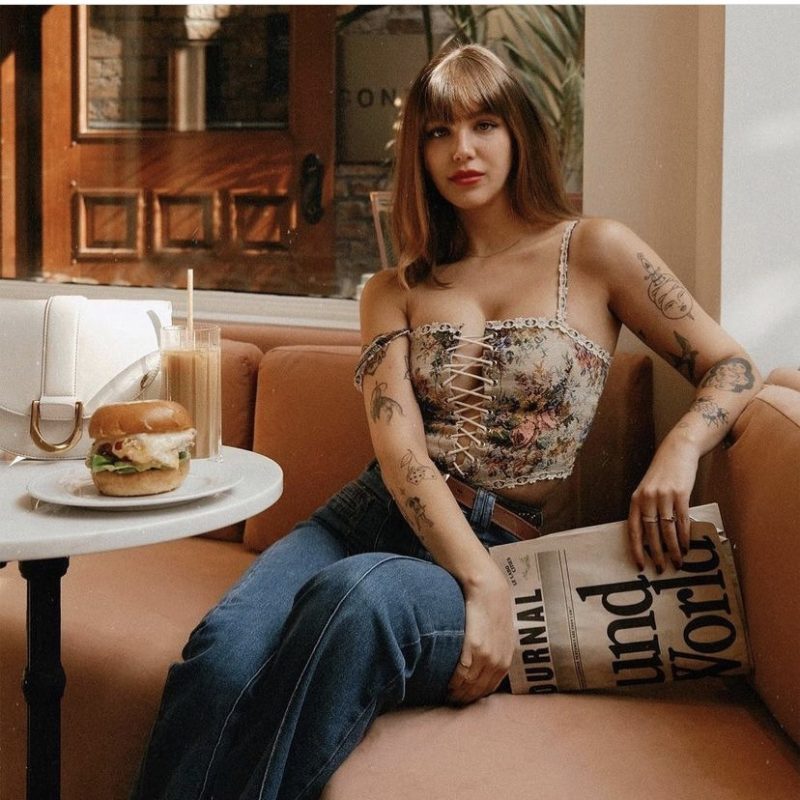 Summer Sexy Machine Embroidery Tube Top Court Lace up Short Sling - Image 2