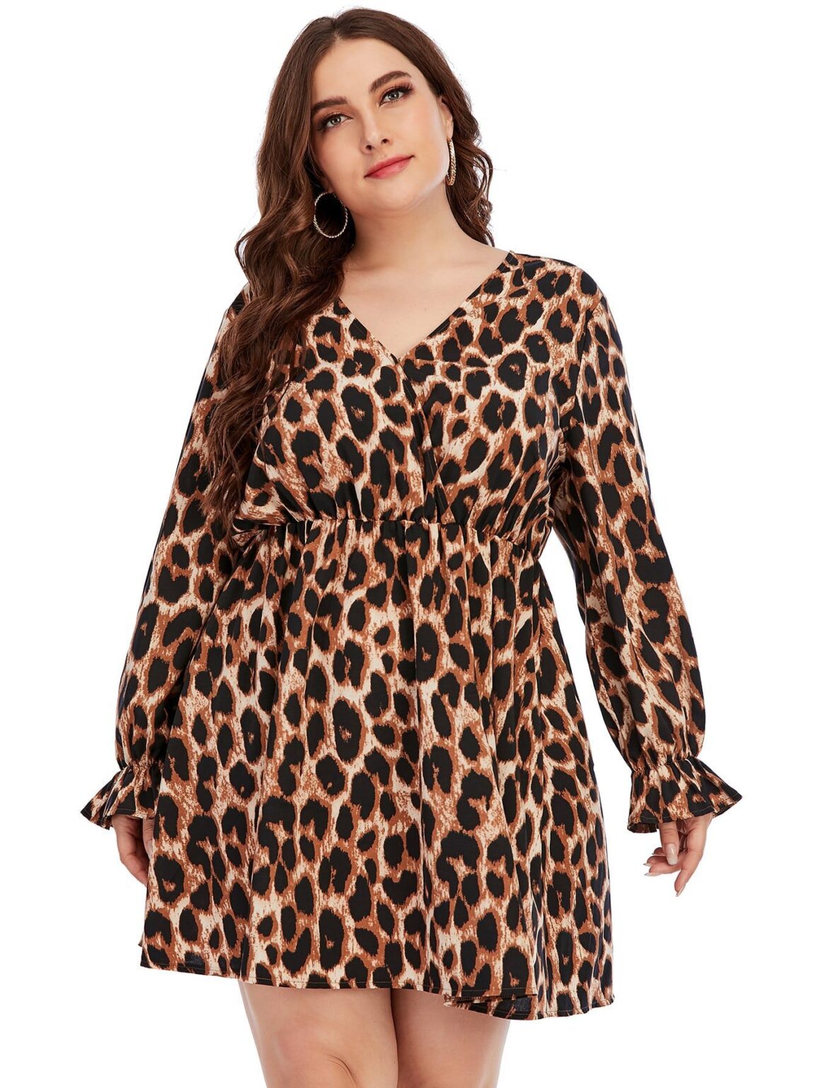 Plus Size Women Clothing Loose Printed Dress Women Clothing - Image 2