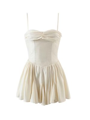 Sexy Sexy Outer Wear Sexy Pleated Dress Design Chest Pleated Tube Top Strap Dress