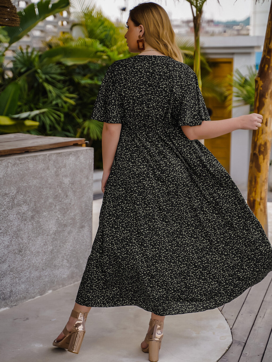 Plus Size Women Clothing Loose Print Is Fashion Dress - Image 4