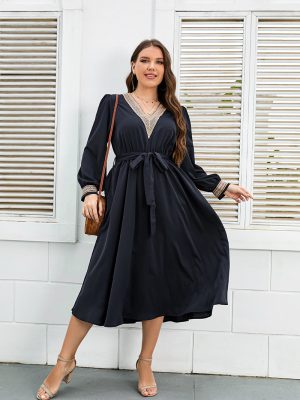 Plus Size Women Dress Best-Selling Loose Maxi Dress