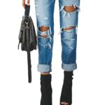 Summer Casual Washed Ripped Straight Street Jeans for Women - Image 3
