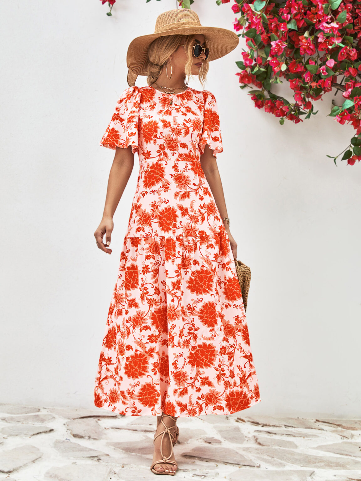 Copper Leakage Tied Dress - Image 2