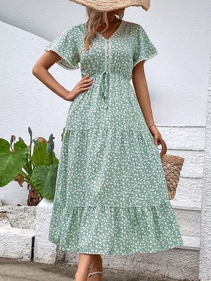 Summer Dress Women Printed Wear Dress