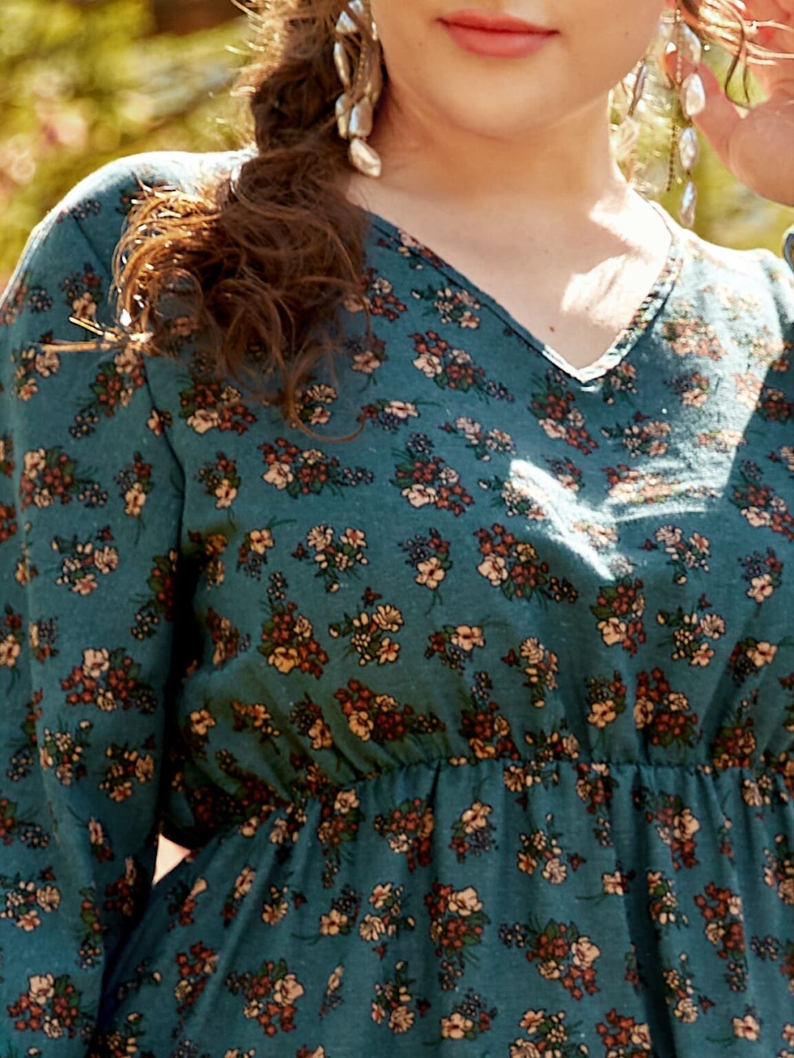 Plus Size Printed Loose Dress Popular Women Clothing - Image 3