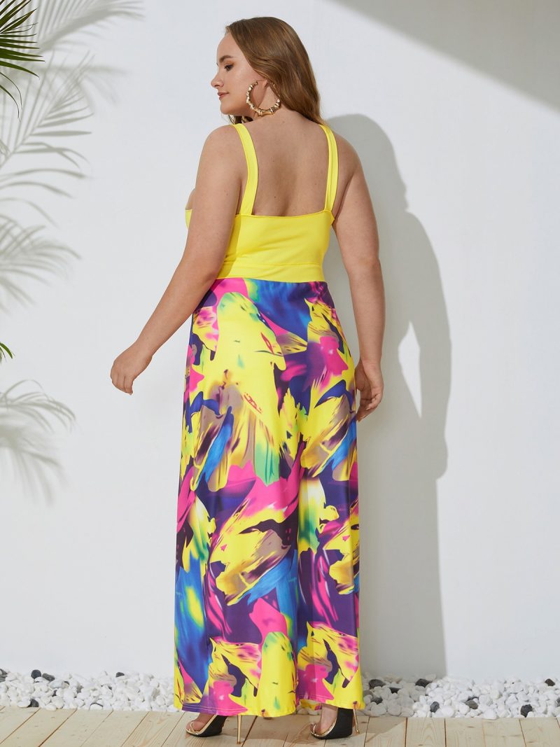 Plus Size Sexy Printed Beach  Dress - Image 4