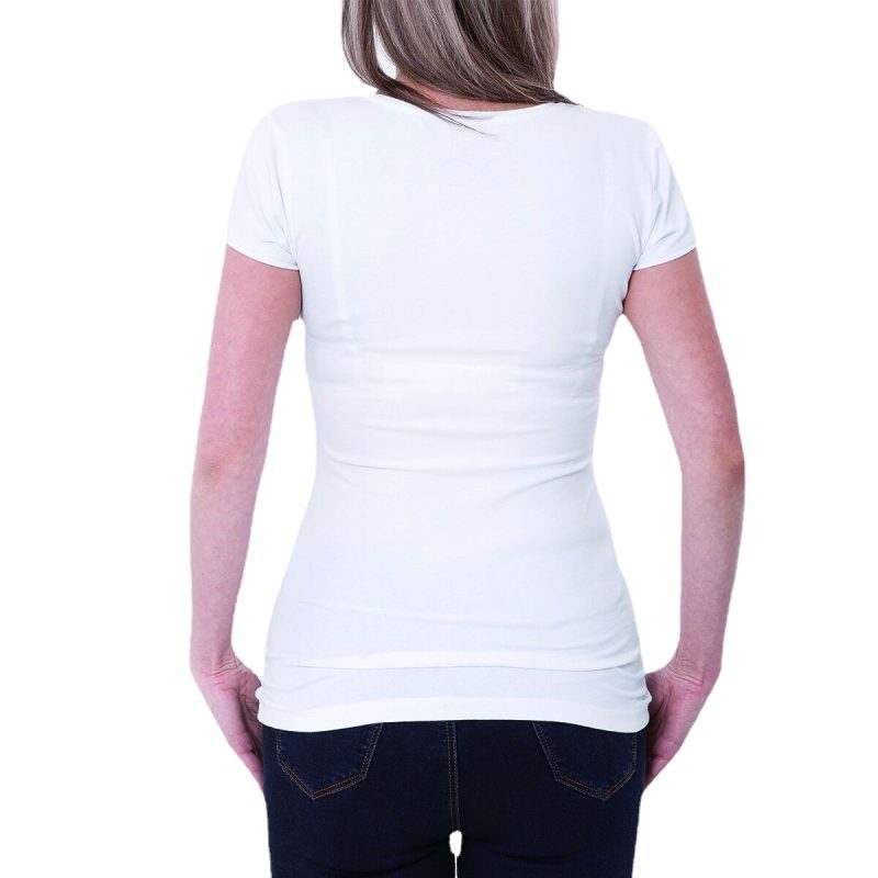 Summer Women Clothing Short Sleeved T Shirt Printed Bottoming Shirt Women - Image 4