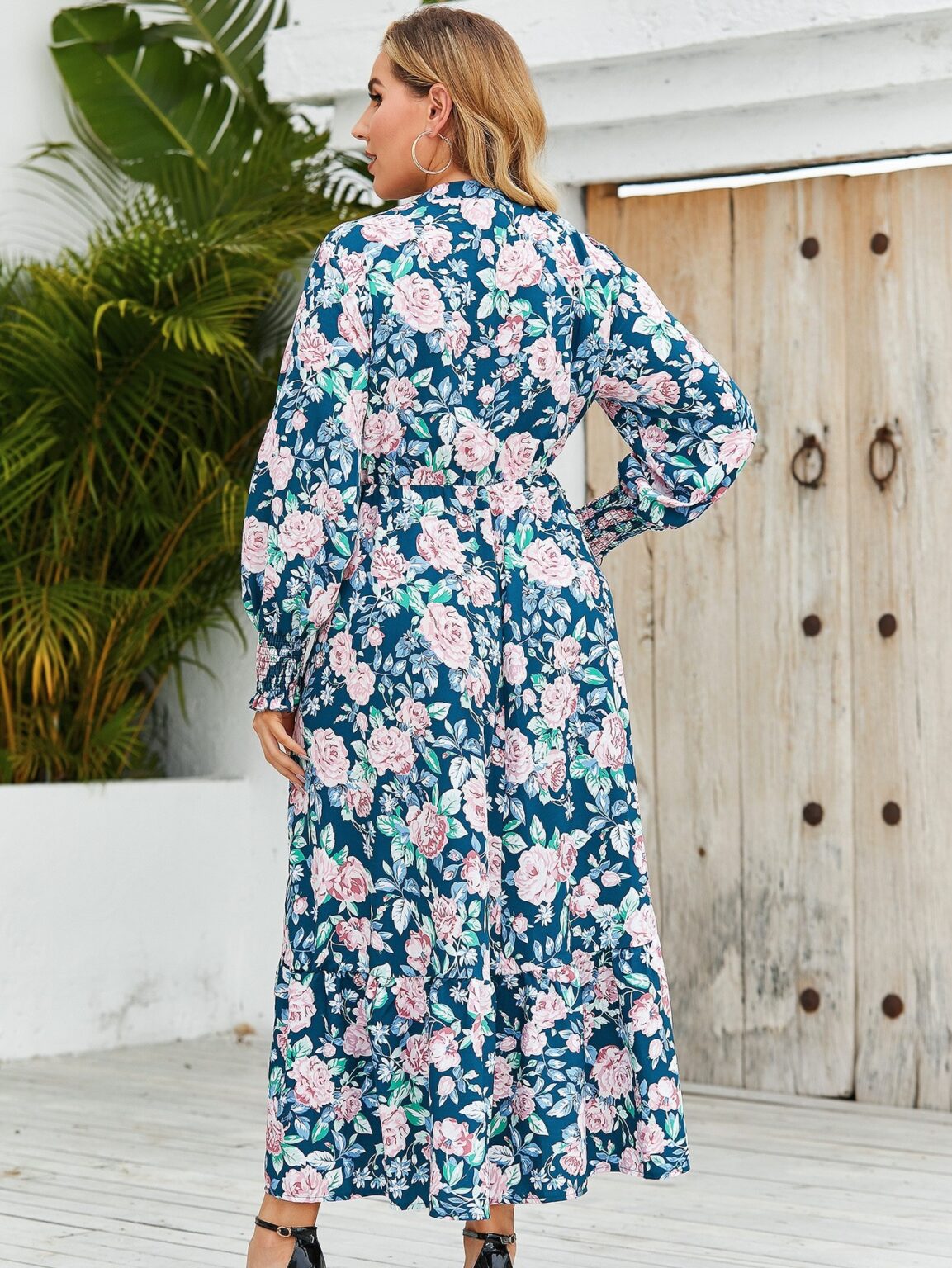 Plus Size Women Clothing Arrival Best-Selling Loose Stylish Long Sleeves Dress - Image 5