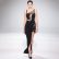 Summer Black Low Elastic Mesh Mini Dress Women Clothing Strap Maxi Dress