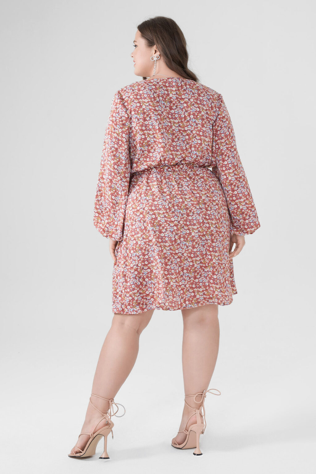 Plus Size Floral Dress for Women summer Goddess Fashionable Stylish Long Sleeve Dress Women Clothing - Image 5