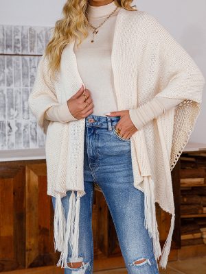 Cardigan Sunscreen Shawl Holiday Travel Tassel Sexy All-Matching Shawl