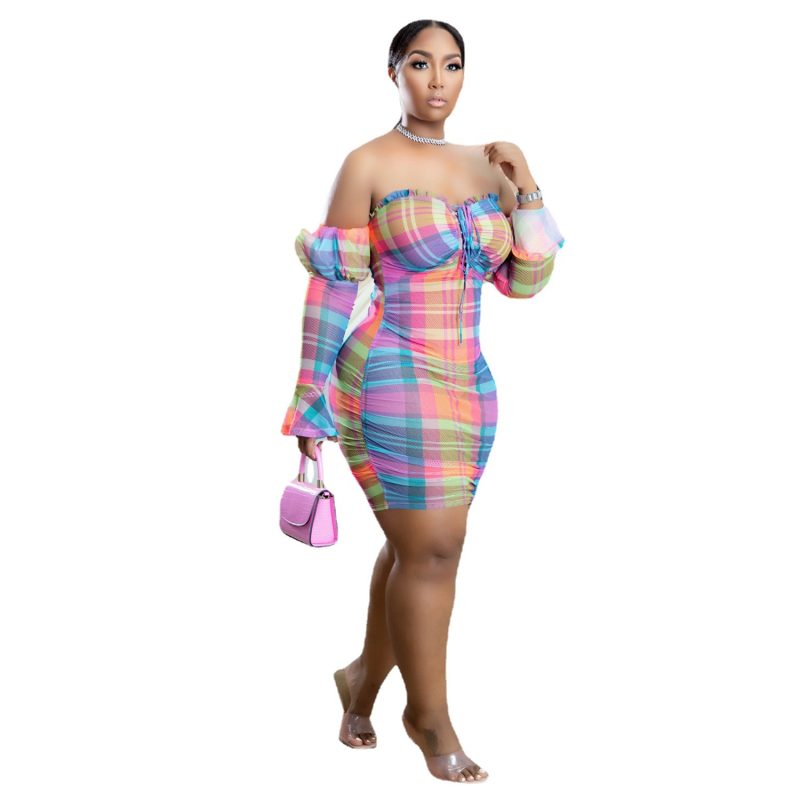 Plus Size Wrapped Chest Strap  Woman Dress - Image 4