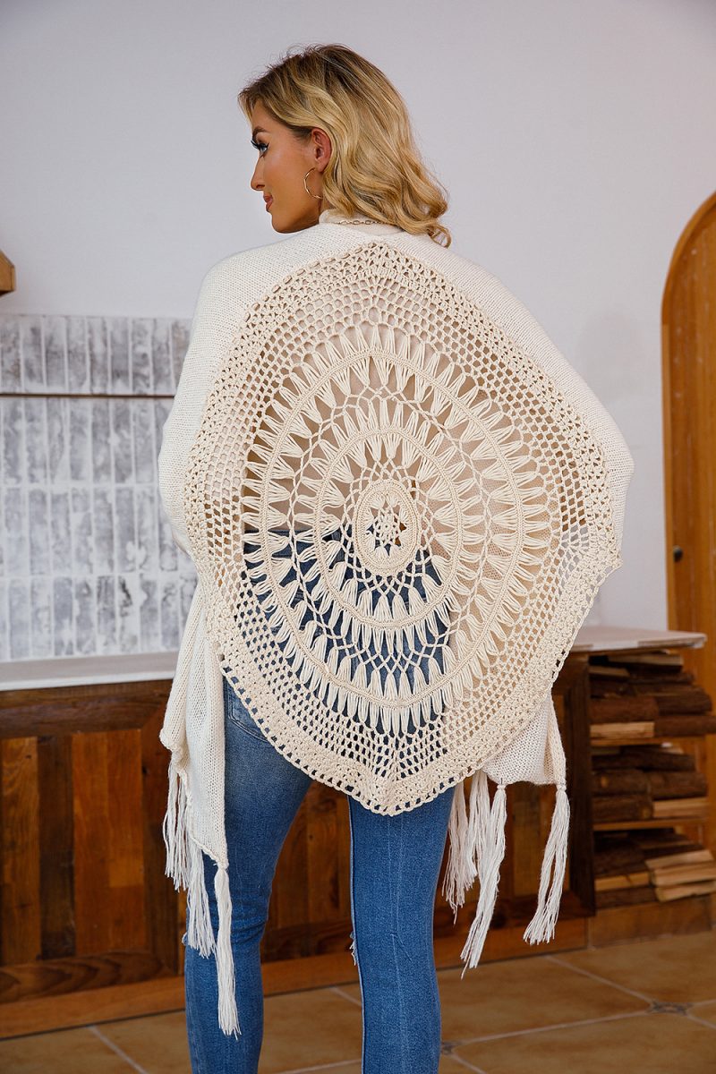 Cardigan Sunscreen Shawl Holiday Travel Tassel Sexy All-Matching Shawl - Image 5
