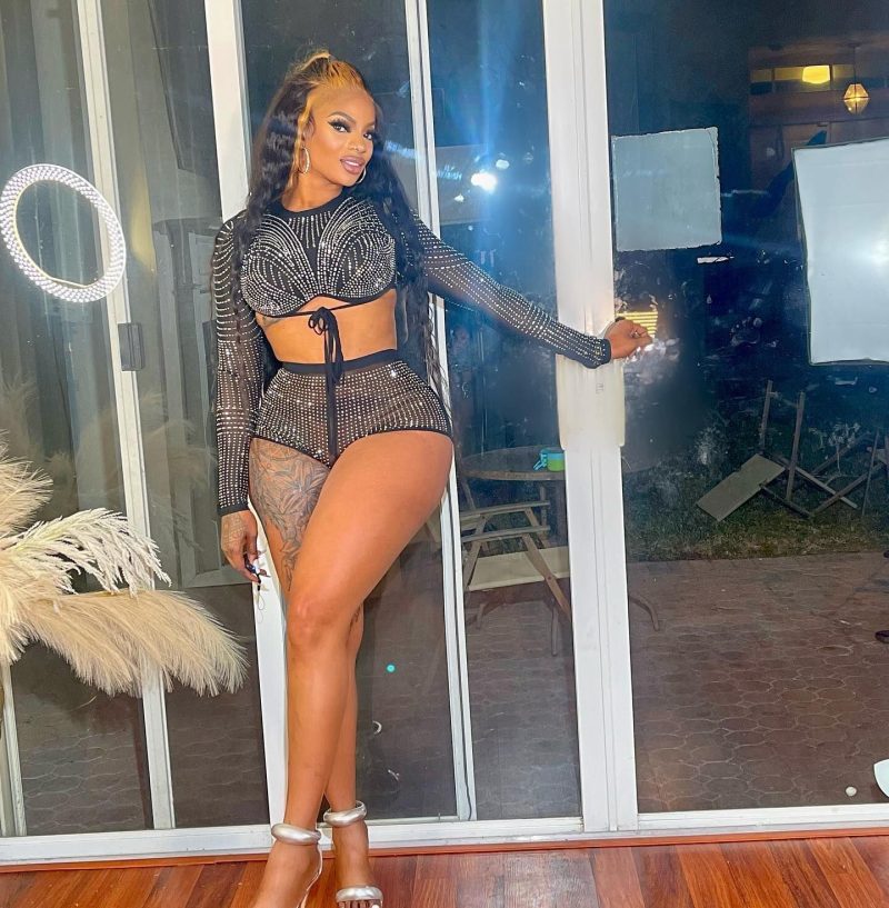 Sexy Drilling Two Piece Set Nightclub Uniforms - Image 3