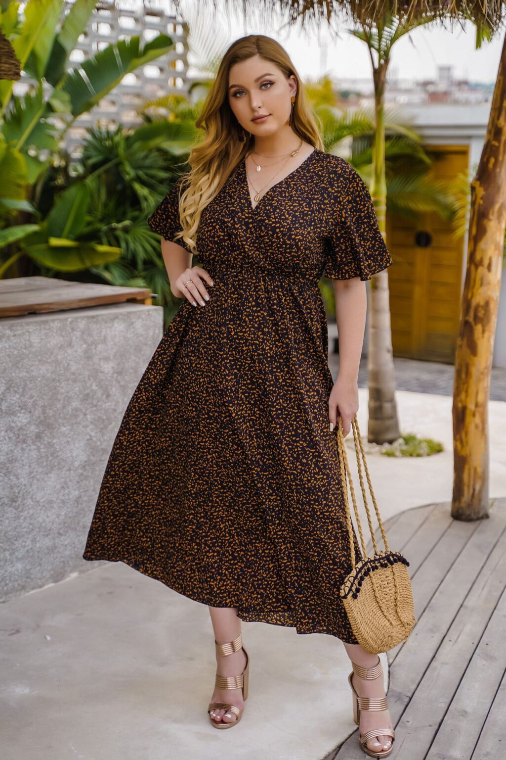 Plus Size Women Clothing Loose Print Is Fashion Dress - Image 2