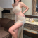 One Shoulder Sexy Cutout High Split Waist Baring Dress Party Slim Fit Maxi Dress Women