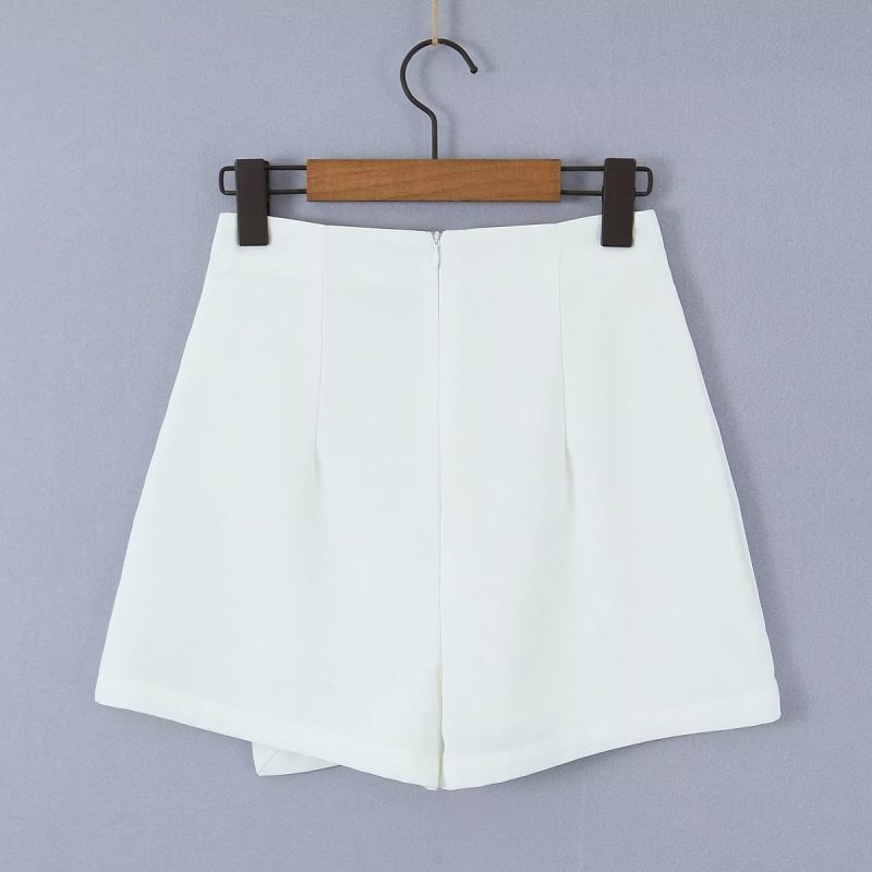 Spring Summer High Waist Slimming Hip Skirt Skirt Slit on Both Sides Ultra Short Wrapped Skirt - Image 2