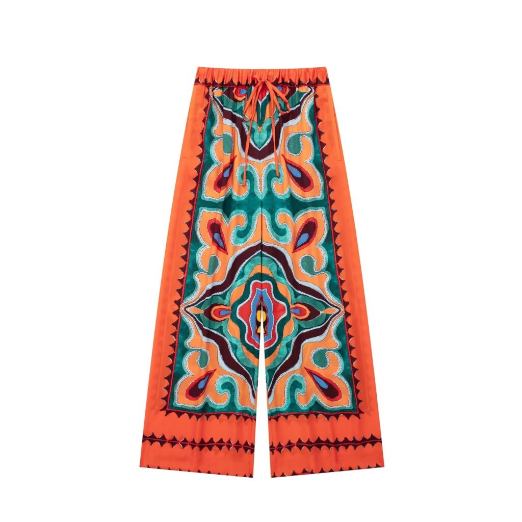 Summer Women Casual Sexy Vacation Sling Lengthening Pants Set - Image 9