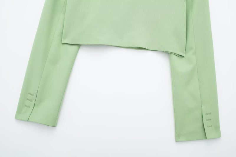 Autumn Women Clothing Casual Short Small Blazer Culottes Suit - Image 8