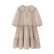Summer Women Clothing Stitching Poplin Embroidery Turn down Doll Collar Half Sleeve Solid Color Dress Women