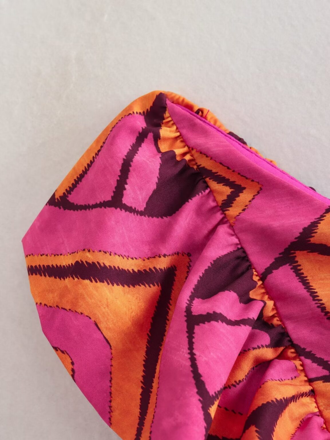 Women Summer Asymmetric Print Top Set - Image 5
