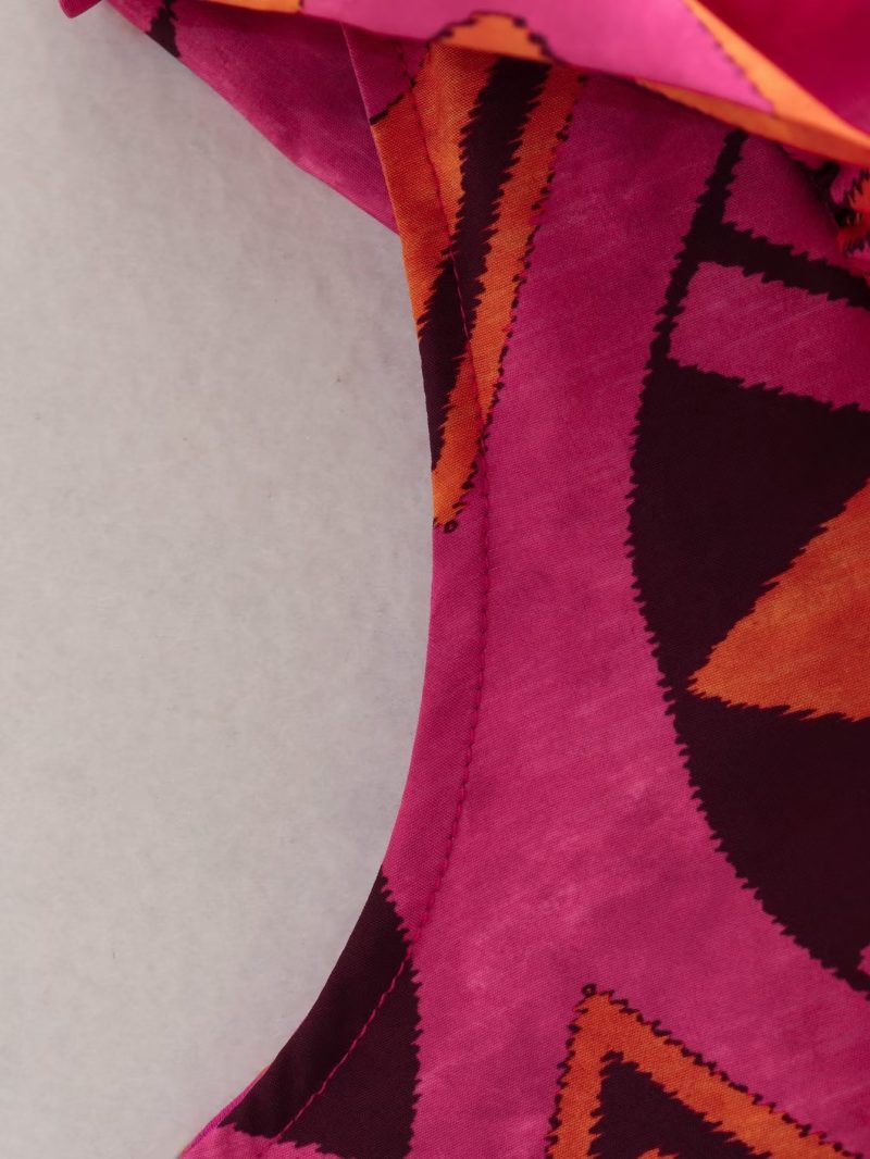 Women Summer Asymmetric Print Top Set - Image 6