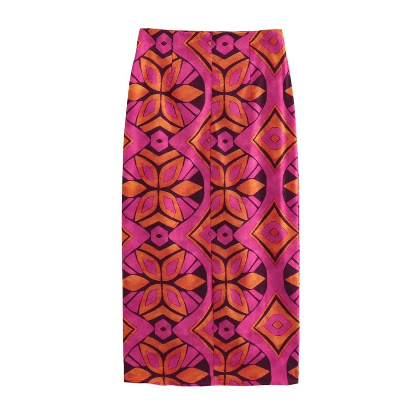 Women Summer Asymmetric Print Top Set - Image 10