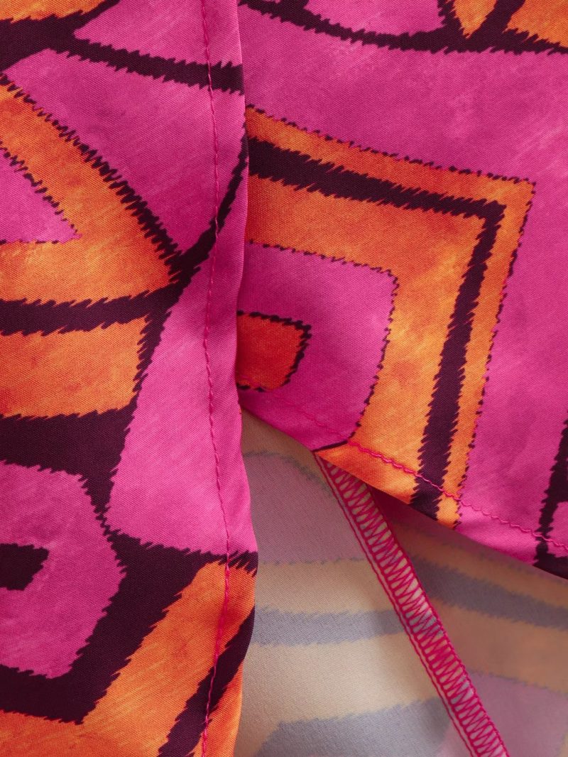 Women Summer Asymmetric Print Top Set - Image 13