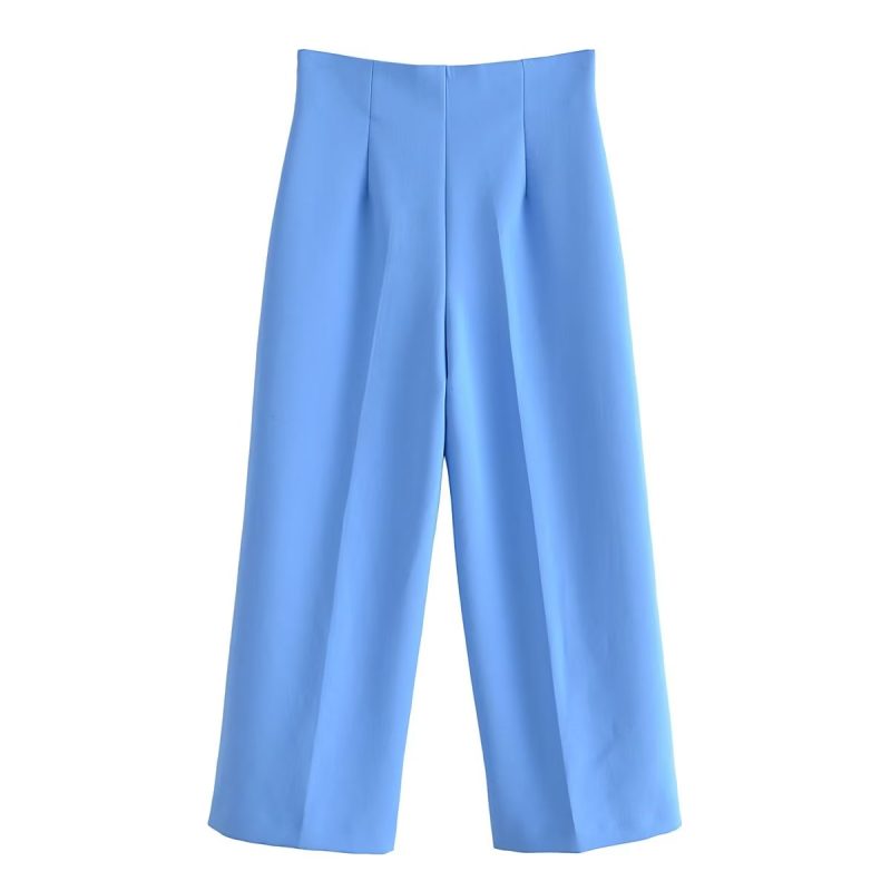 Summer Women Clothing Street Urban Casual High Waist Wide Leg Pants - Image 4