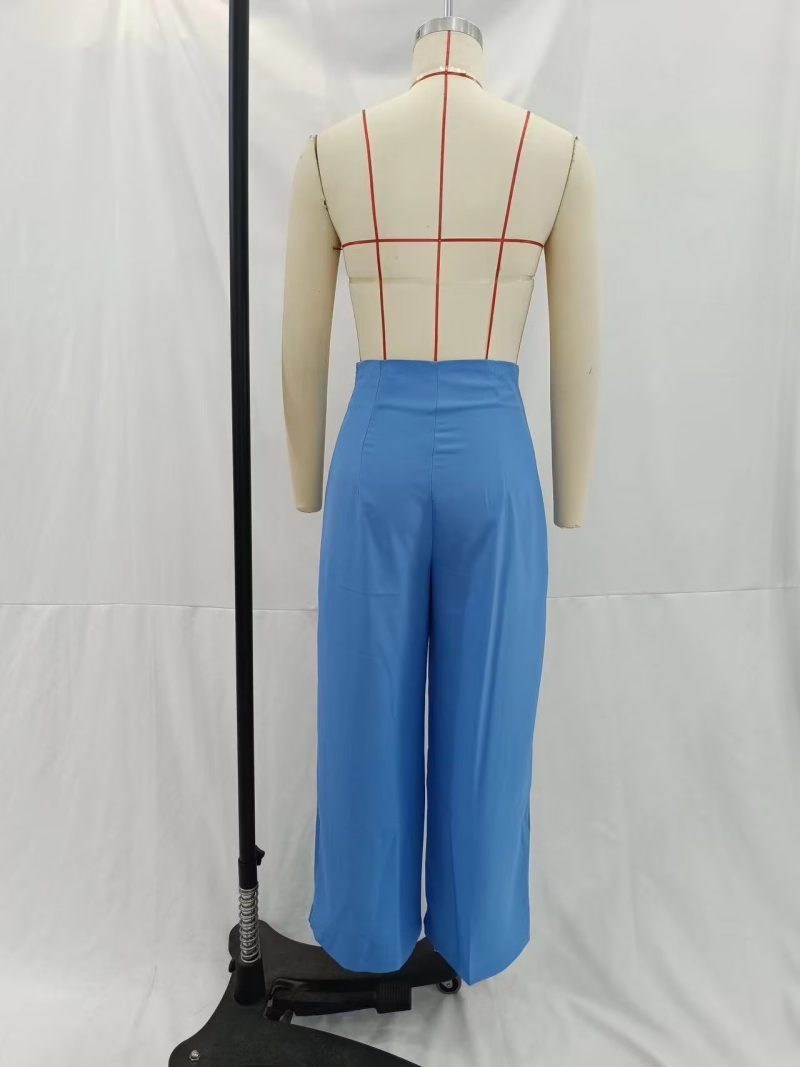 Summer Women Clothing Street Urban Casual High Waist Wide Leg Pants - Image 15