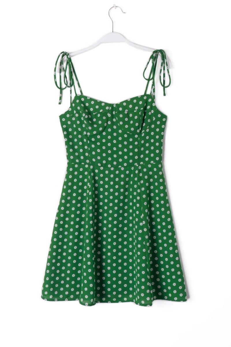 Summer Wind Women Printed Slim Strap Dress - Image 7
