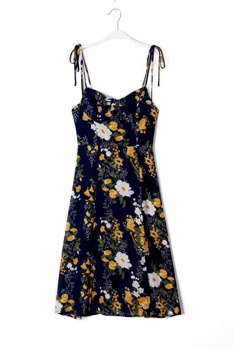 Sexy Tube Top Printing Slip Dress Women Clothing High Waist Slim Midi Dress Boho Summer Outfits
