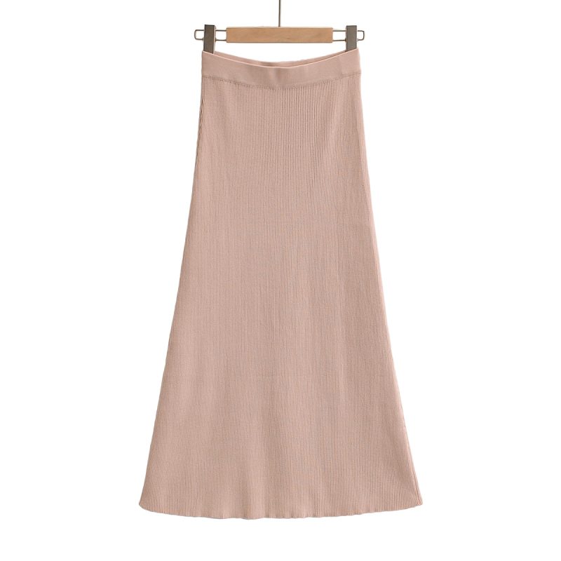 Women Slim Fit Sexy Elegant Cardigan Tank Top Half Skirt Set - Image 8