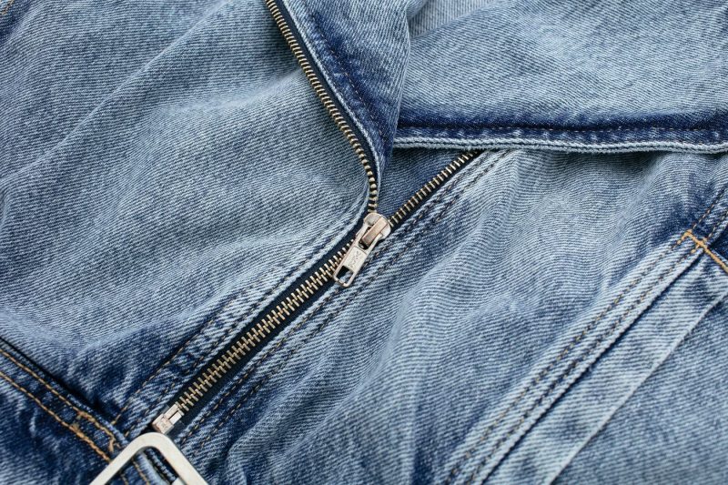 Summer Loose Slimming Collared Denim Wind Breaker Coat for Women - Image 11