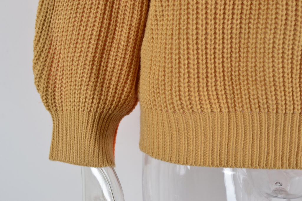 Autumn Casual Sweater Loose Crew Neck Two Colors Contrast Color Knitwear Top - Image 15