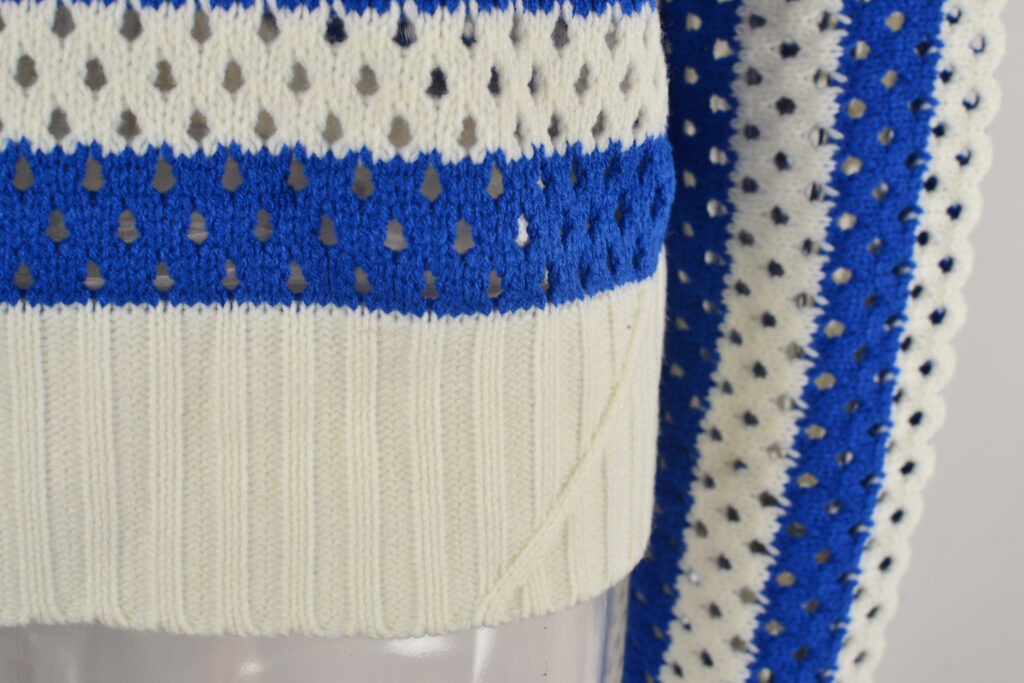 Early Autumn Women Hollow Out Cutout Striped Crew Neck Long Sleeves Knitwear Oversized Pullover - Image 13