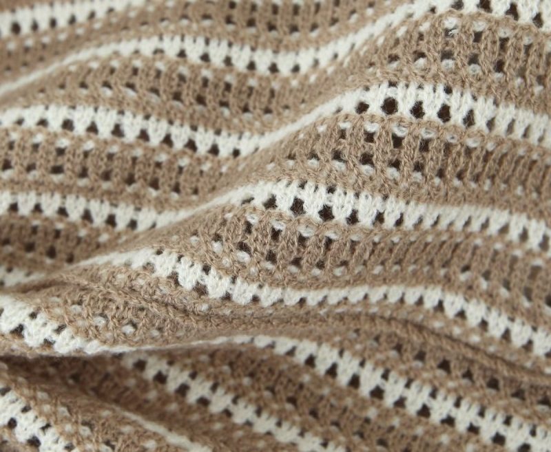 Spring Women Clothing V Neck Vintage Beaded Crocheted Short Sleeved Sweater Cardigan - Image 15