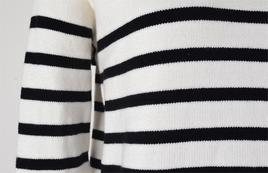 Autumn Winter Pullover Patchwork Button Sweater Striped Stitching Knitwear - Image 13