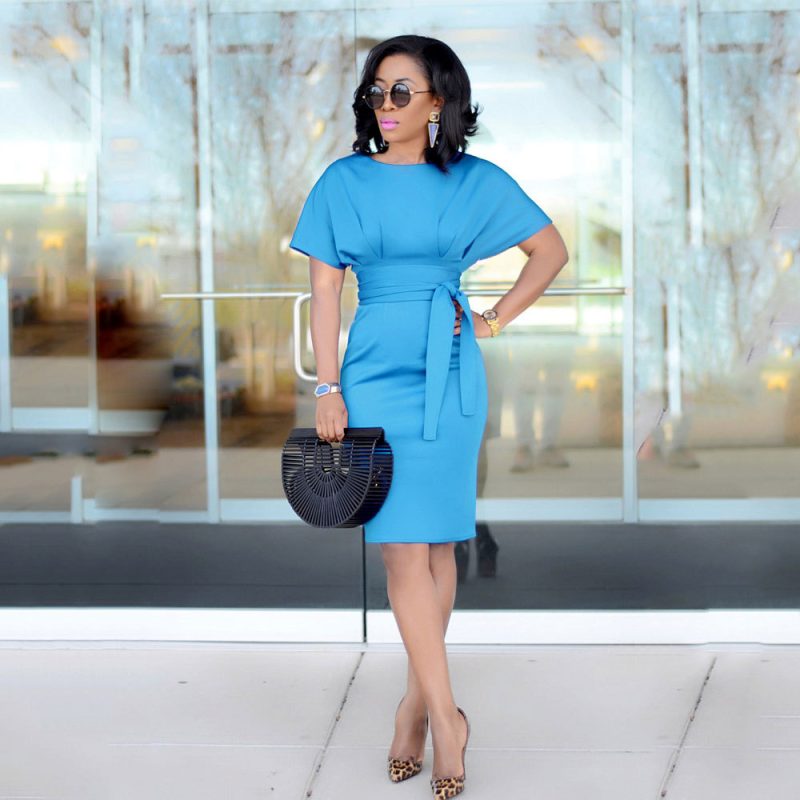 Women Clothing Autumn Slim Fit Dress Business Wear Women Dress - Image 2