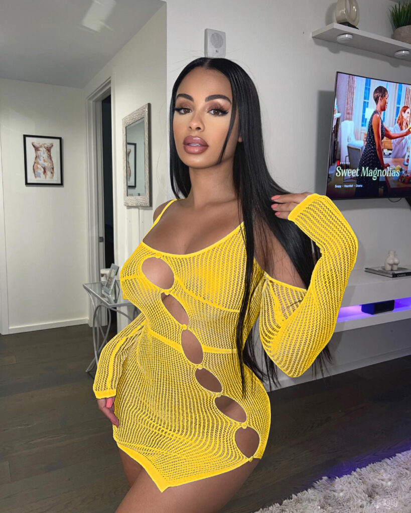 Women Clothing Spring Knitted Sweater with Suspenders Hollow Out Cutout Nightclub Sheath Sexy Dress - Image 2