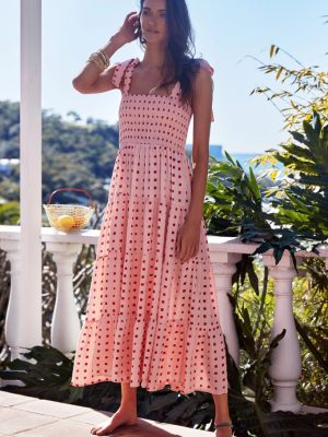 Dress Summer Women Dress Holiday Dress Spaghetti-Strap Floral Print