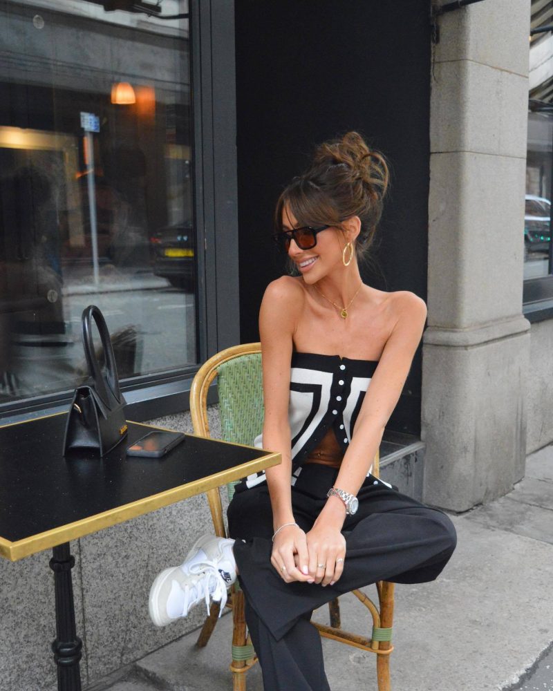 Women Vacation Sexy Single Breasted Sweater Knitted Tube Top Vest - Image 5