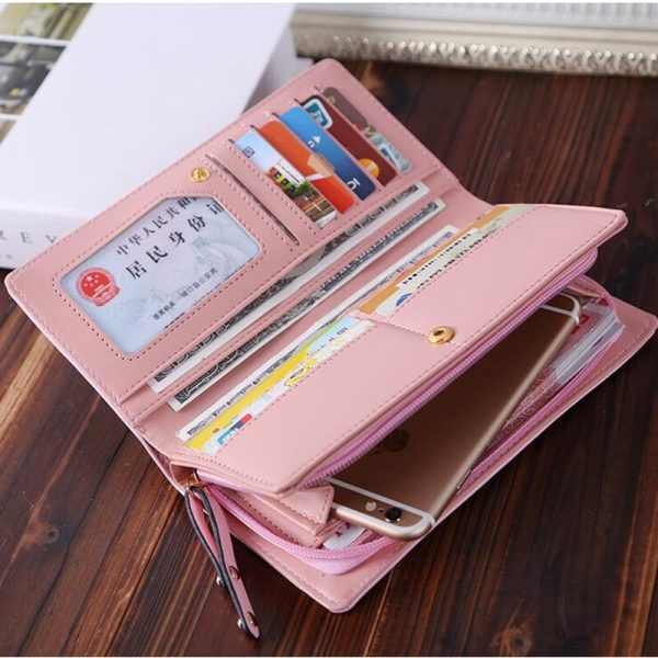 New Fashion Envelope Women Wallet Cat Cartoon Wallet Long Creative Female Card Holder - Image 5